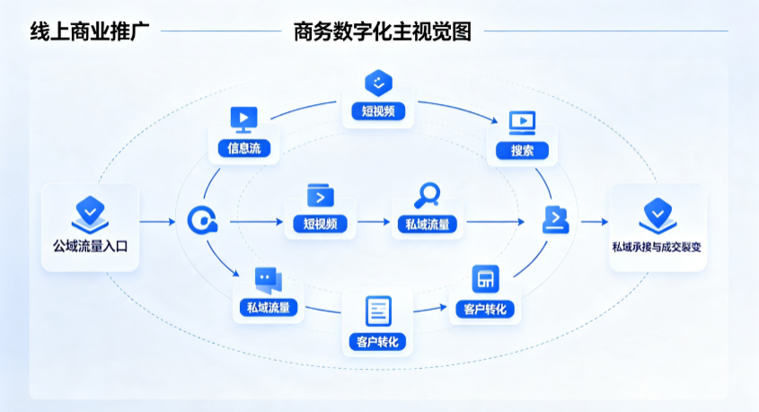 安县线上商业推广怎么做？全域流量闭环搭建与低成本转化实战指南